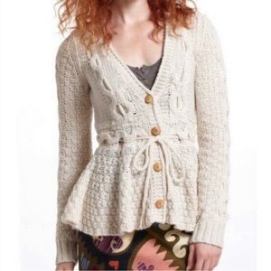 Sparrow anthropology peplum sweater